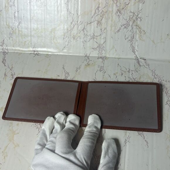 VINTAGE LOUIS VUITTON BROWN TAIGA LEATHER PORTE TRESOR ETUI PAPIER WALLET - Picture 9 of 11